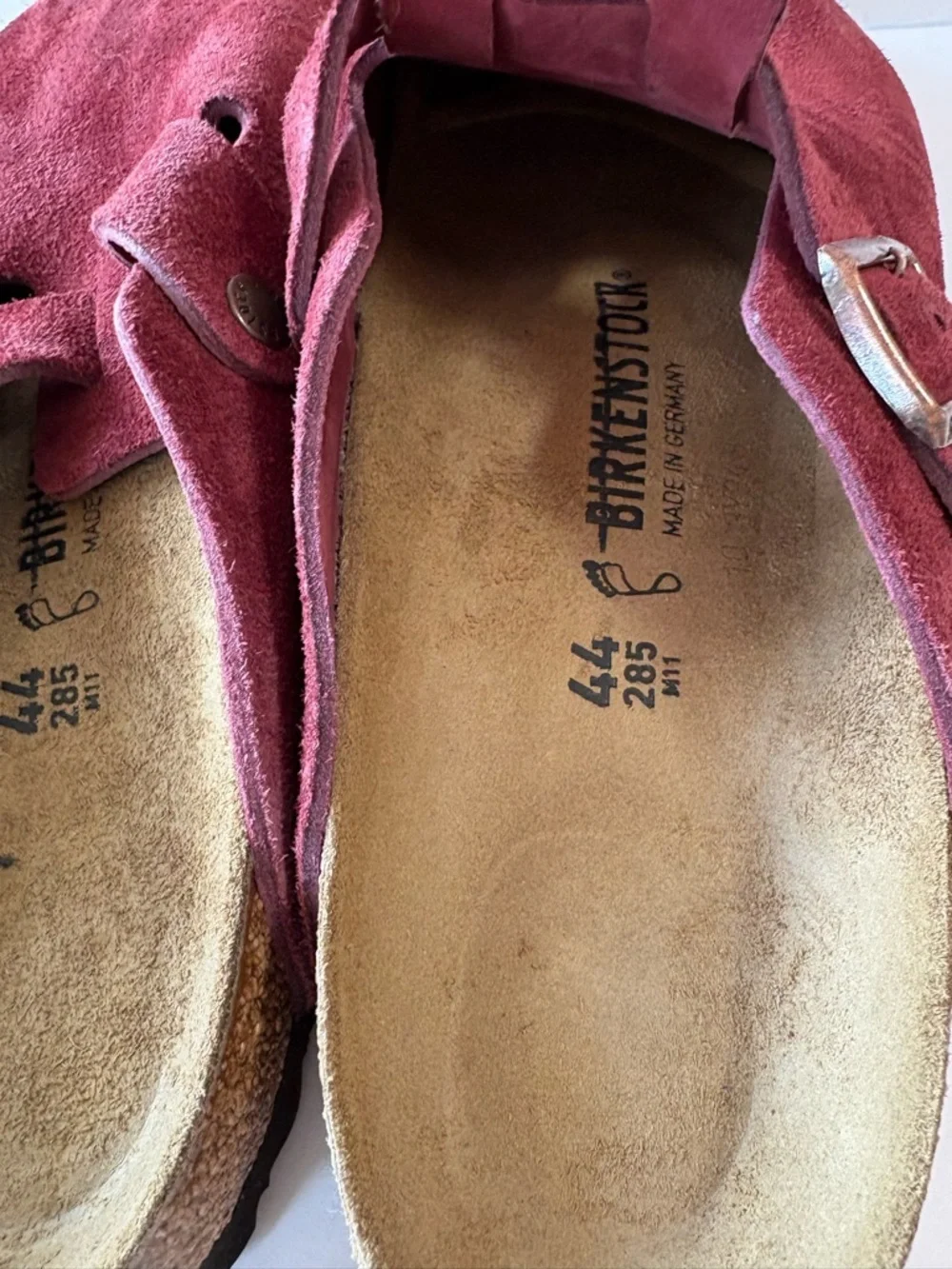 NWT Birkenstock Boston Suede Clog Size 44